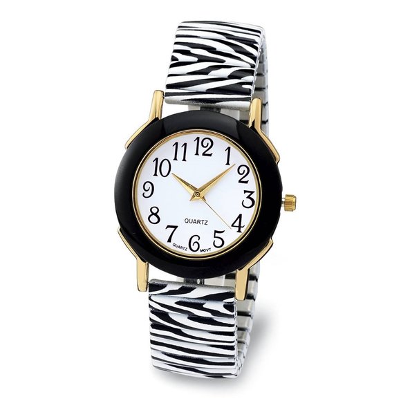 Zebra Stretch Band Watch Easy Read Dial - Picture 1 of 1